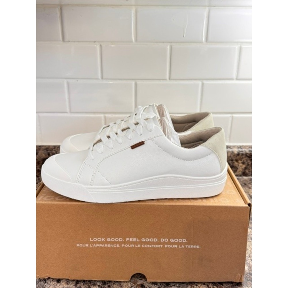 Dr. Scholls Time Off Men White Low Top Lace Up Sneakers Size 9M - Picture 3 of 14